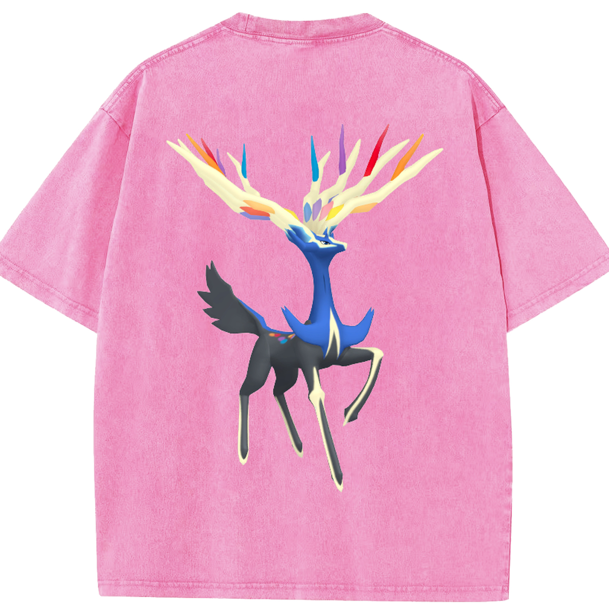 （画像用） ポケットモンスター Pokémon 綿100% ヴィンテージ風 半袖Tシャツ（背面プリント）